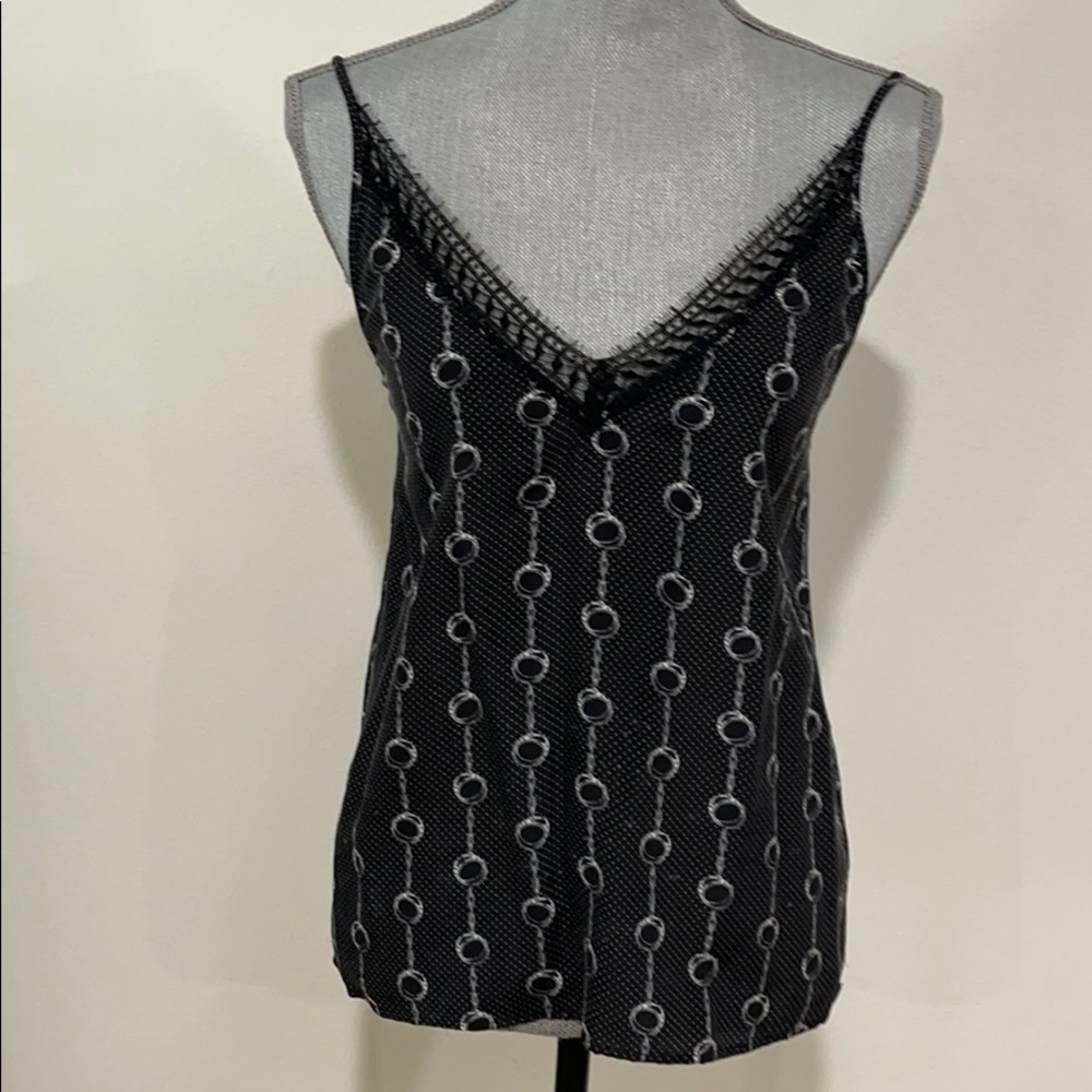 Kooples silk camisole with lace 2